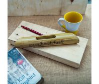 Bamboo Speaker / Phone Amplifier – Handmade Eco-Friendly Bamboo Sound Amplifier Stand for Smartphone, Compact Desk Audio Booster for Home/Office, Natural Finish Gift Item